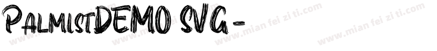 PalmistDEMO SVG字体转换